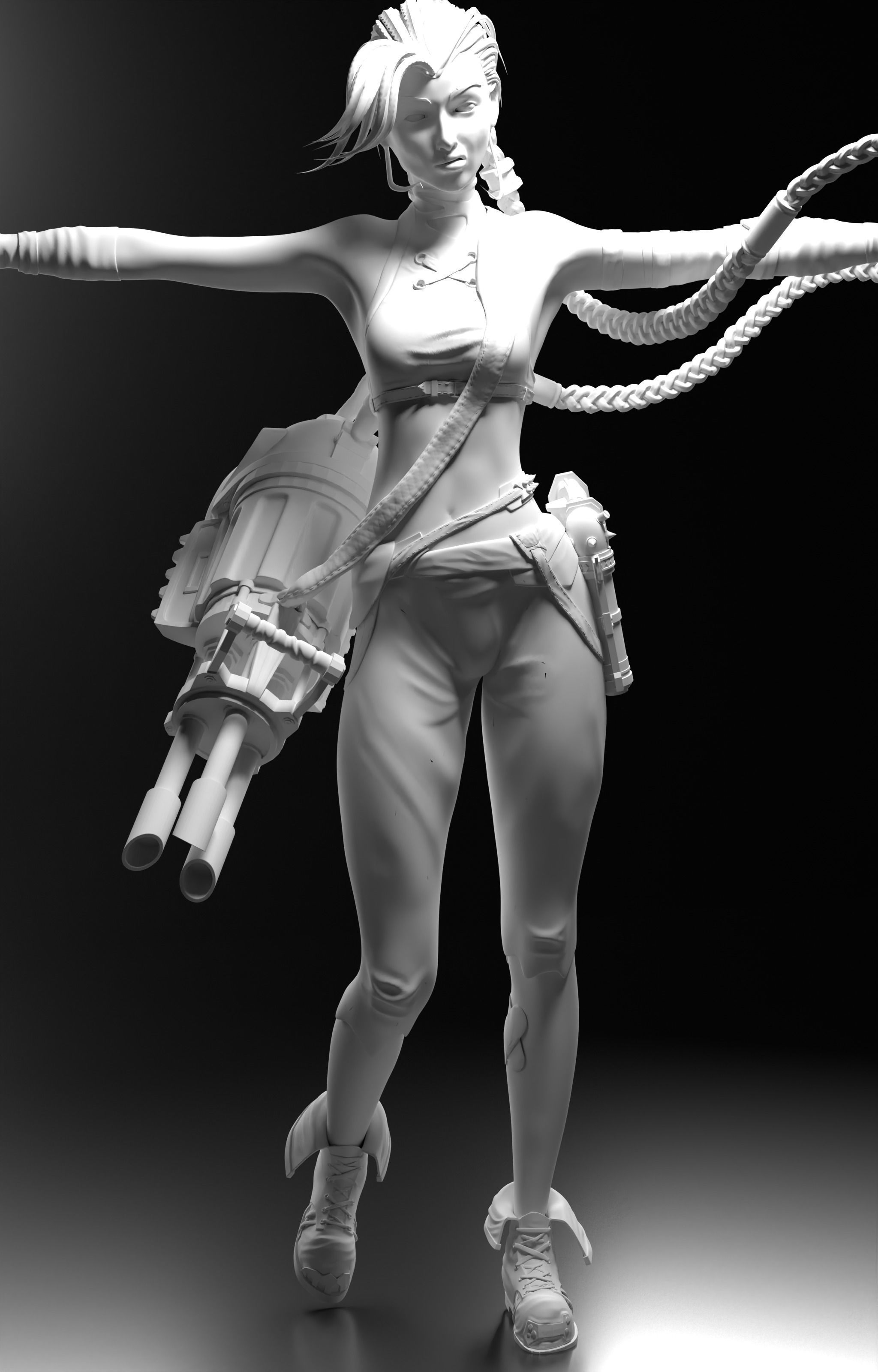 Jinx  Arcane League of Legends 3D model_4