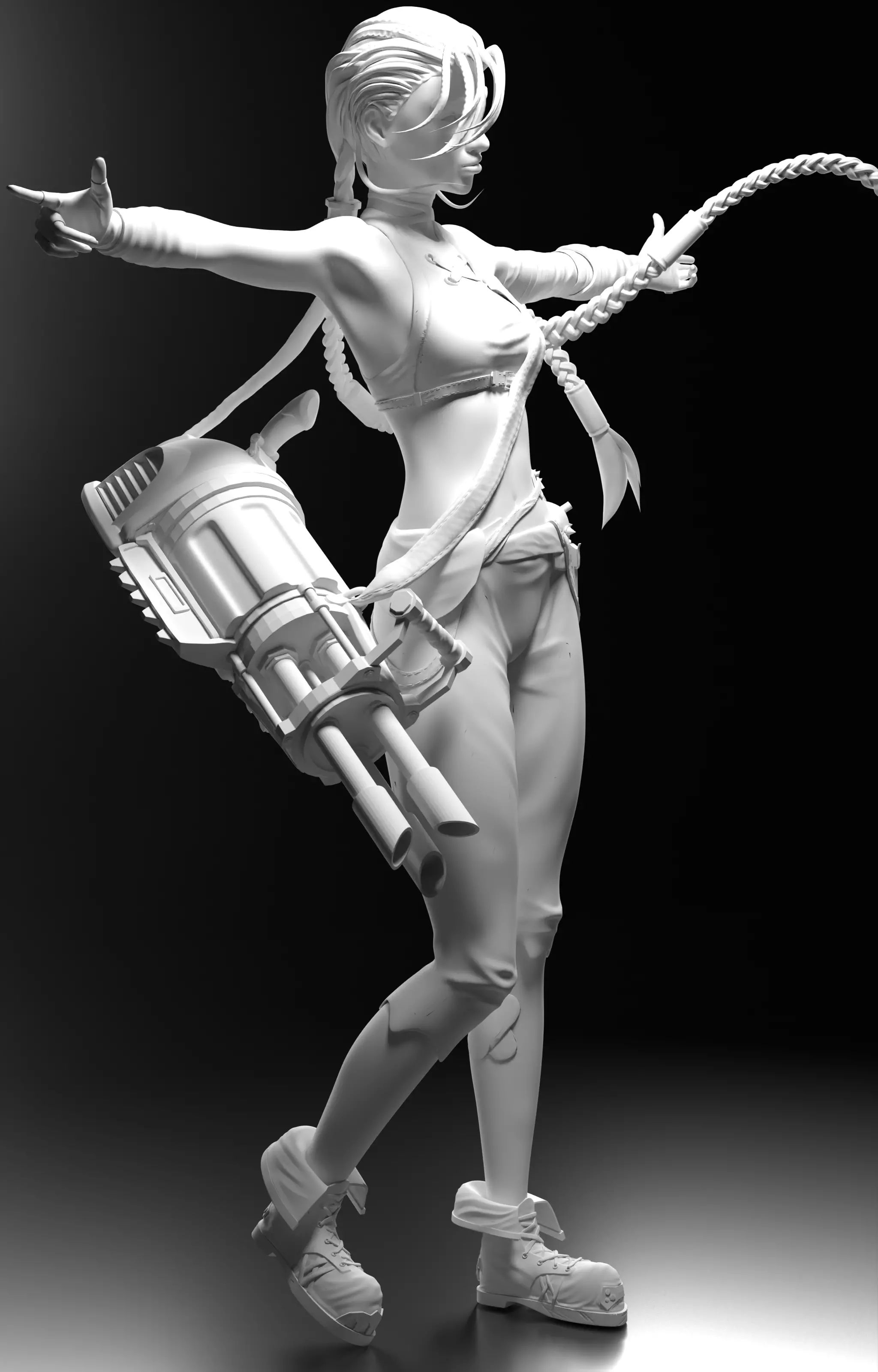 Jinx  Arcane League of Legends 3D model_0