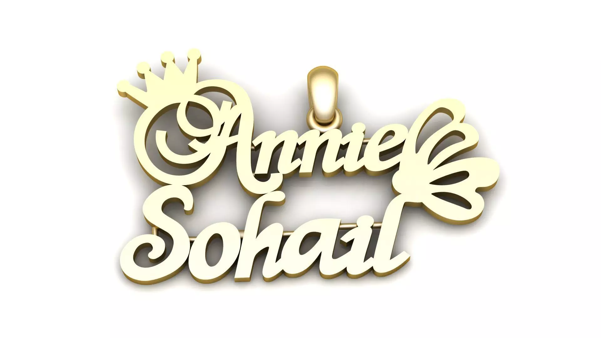 Annie Sohail name-Pendant for Men-Women 3d-Printable Model 3D print model
