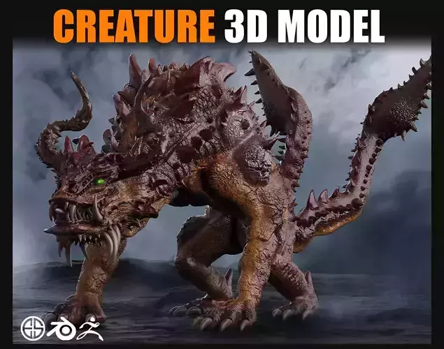  Character and Creature 3D Model with high and low polygon