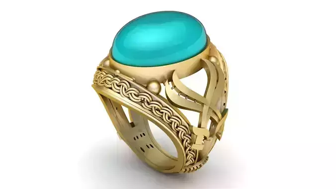 italian Mens Fashion ring 3d Printable model