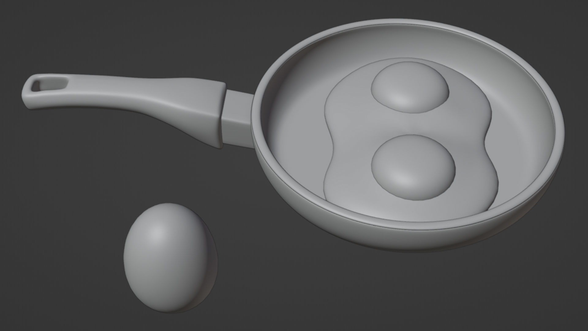 Emoji Egg and Frying Egg 001 3D model_14