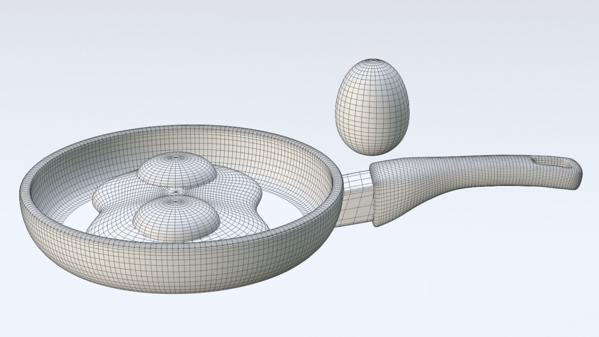 Emoji Egg and Frying Egg 001 3D model_8