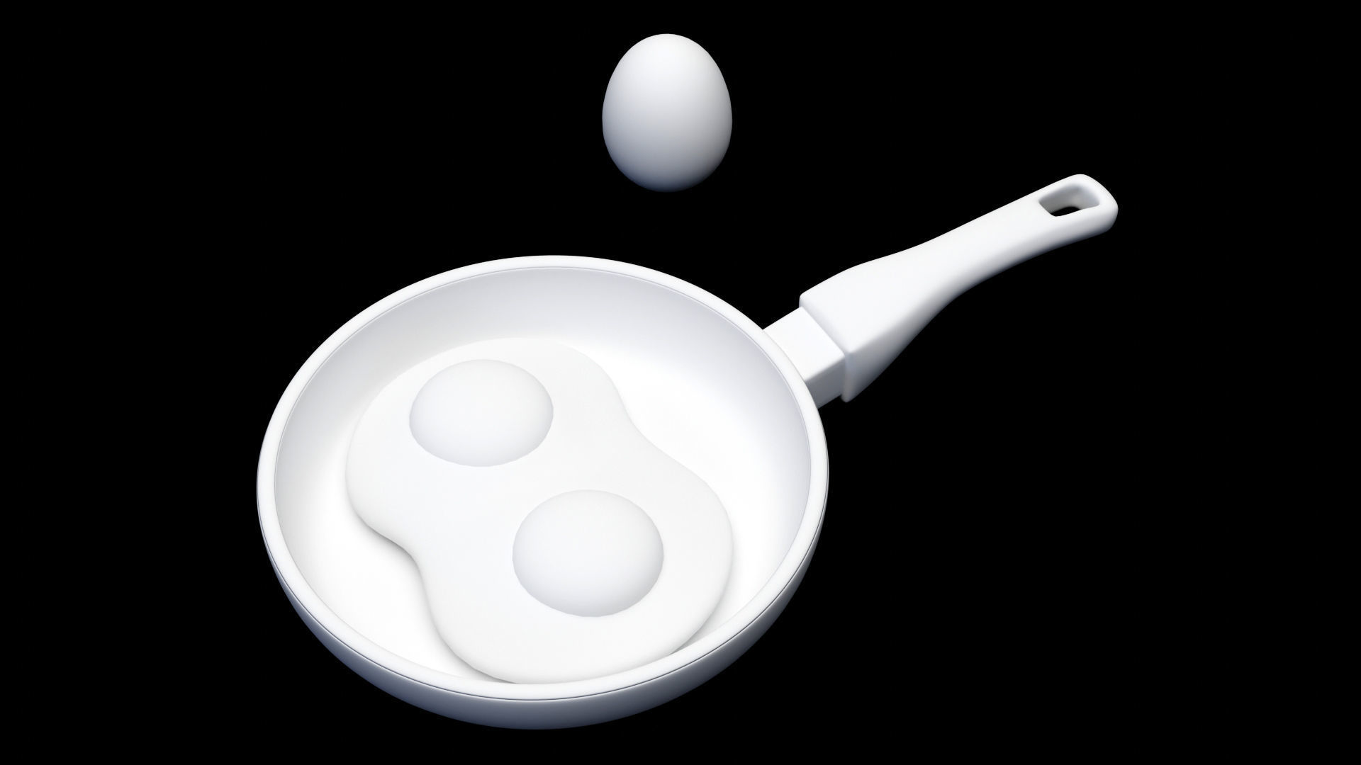 Emoji Egg and Frying Egg 001 3D model_11