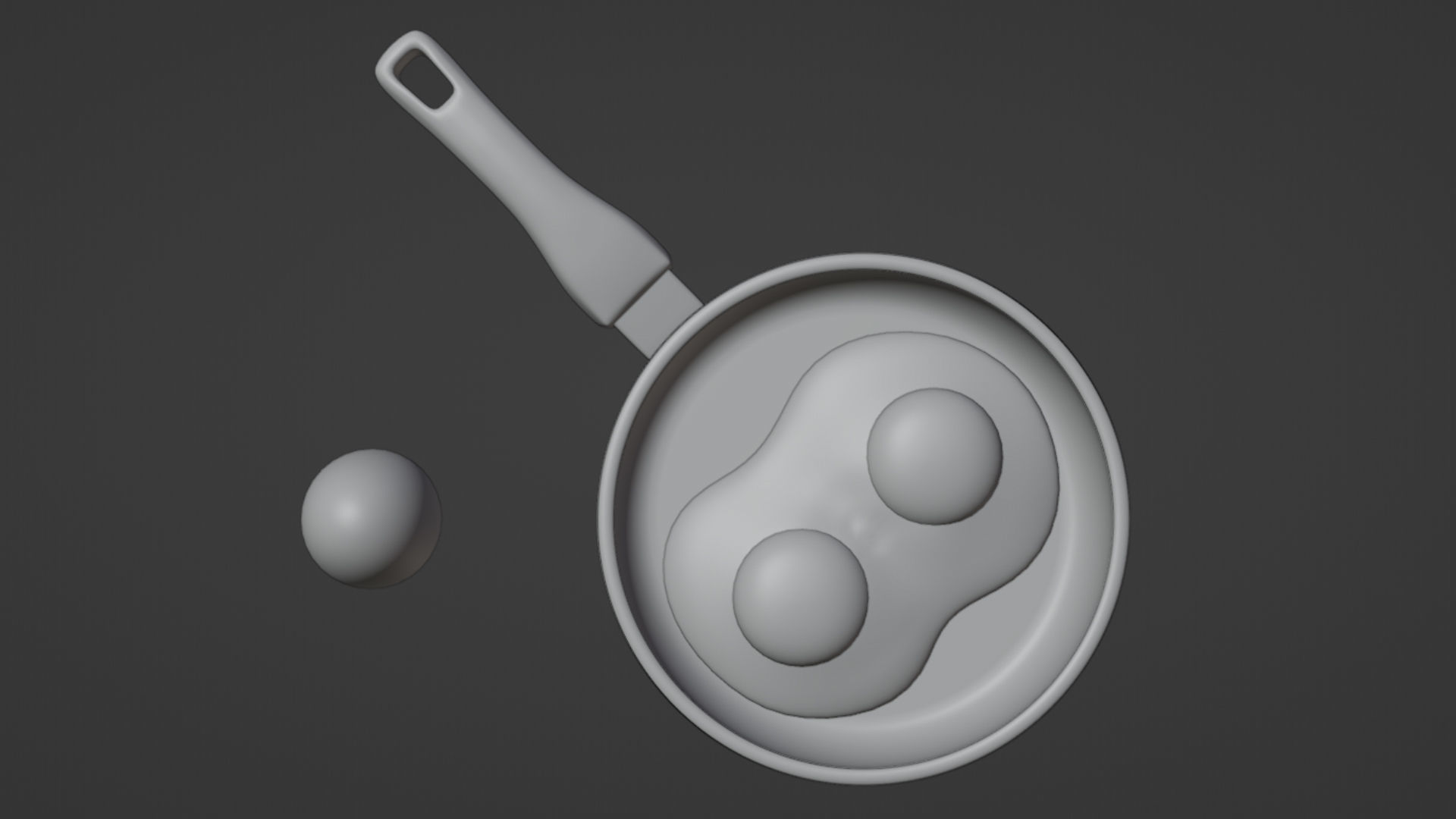 Emoji Egg and Frying Egg 001 3D model_15