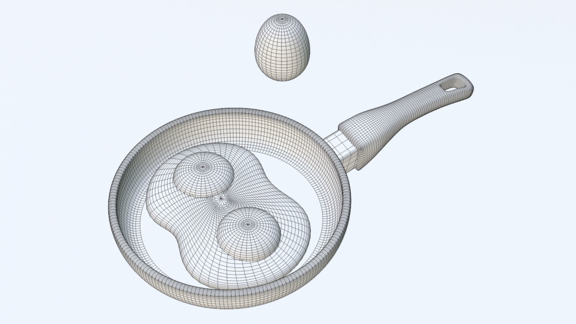 Emoji Egg and Frying Egg 001 3D model_7