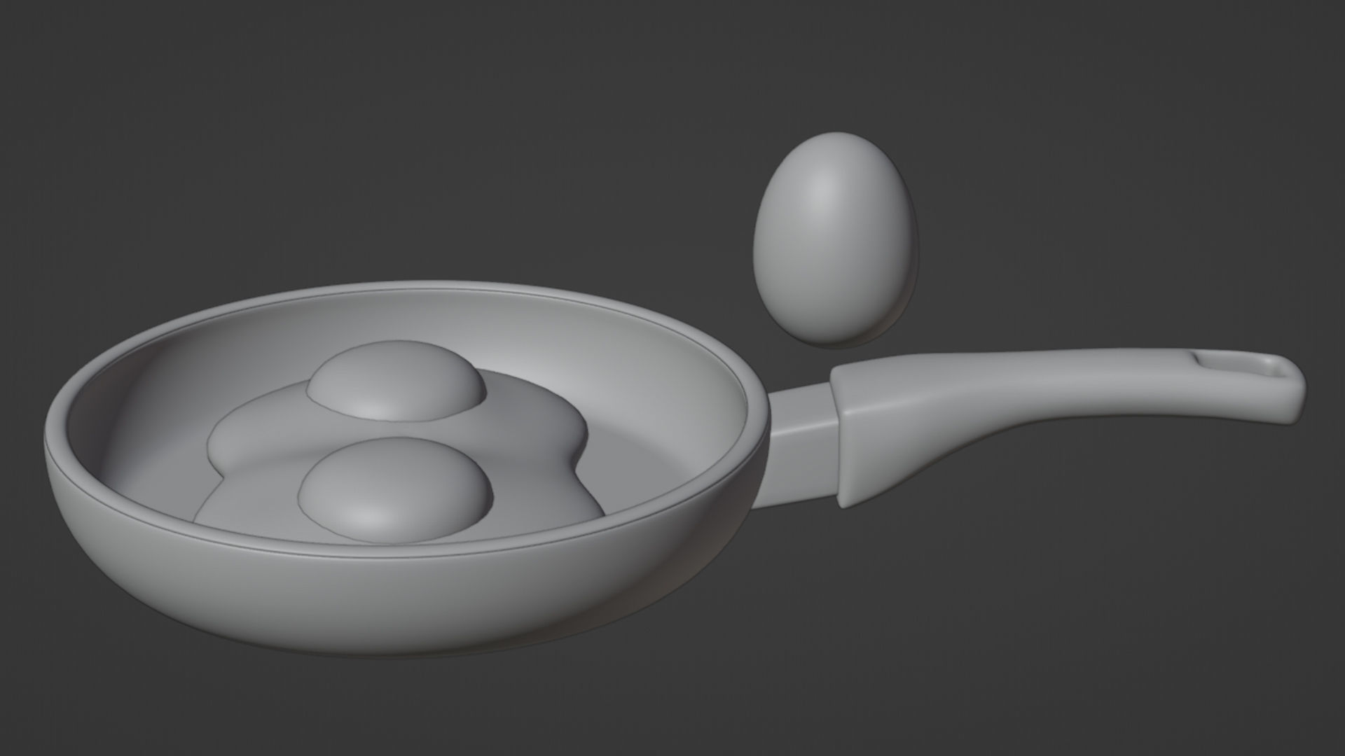 Emoji Egg and Frying Egg 001 3D model_13