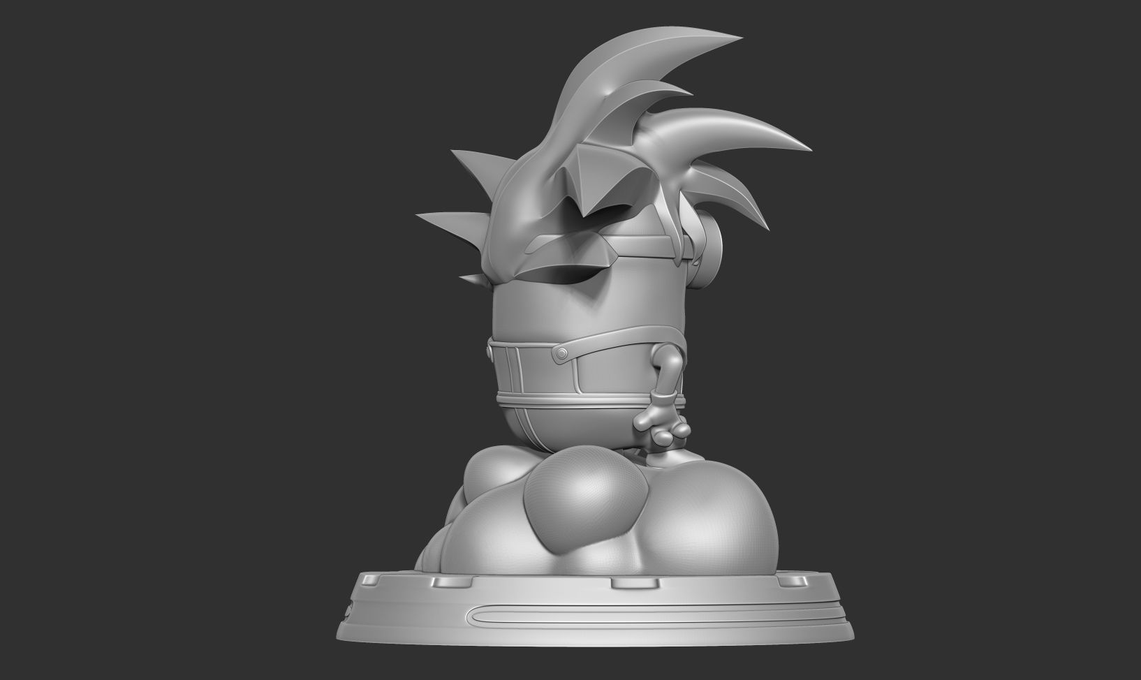 Songoku Minion 3D print model_8