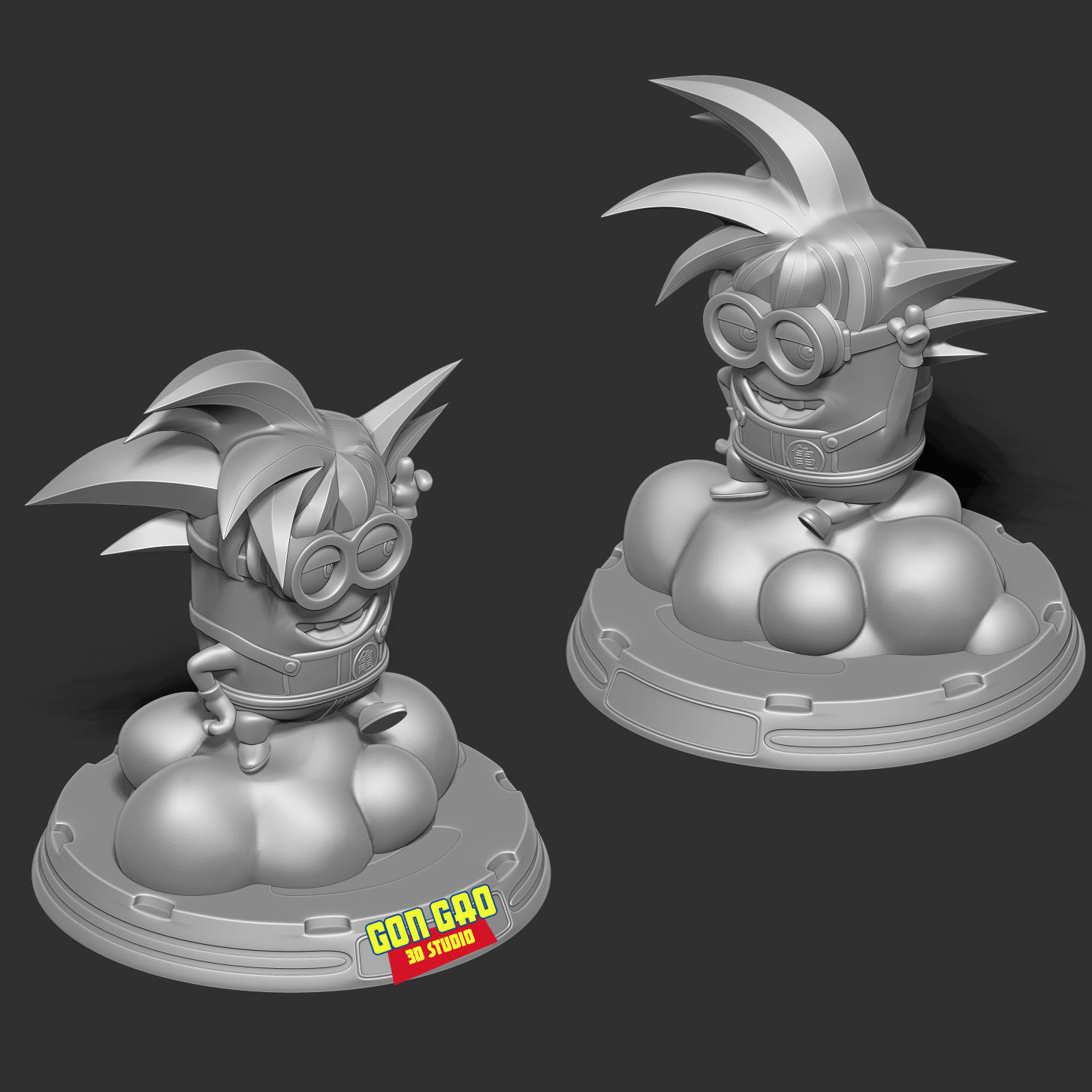 Songoku Minion 3D print model_4