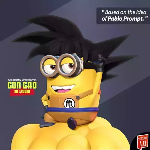 Songoku Minion 3D print model