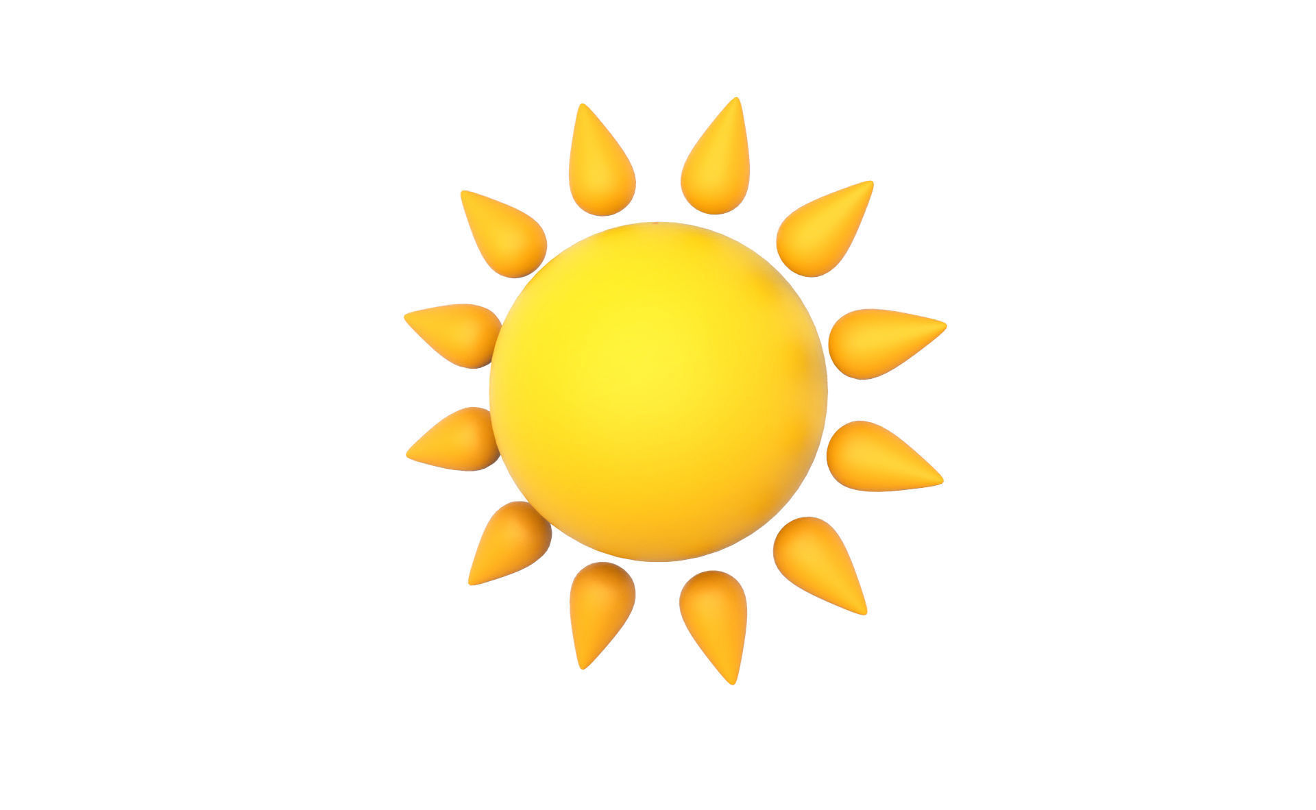 Prop88 Sun Low-poly 3D model_13