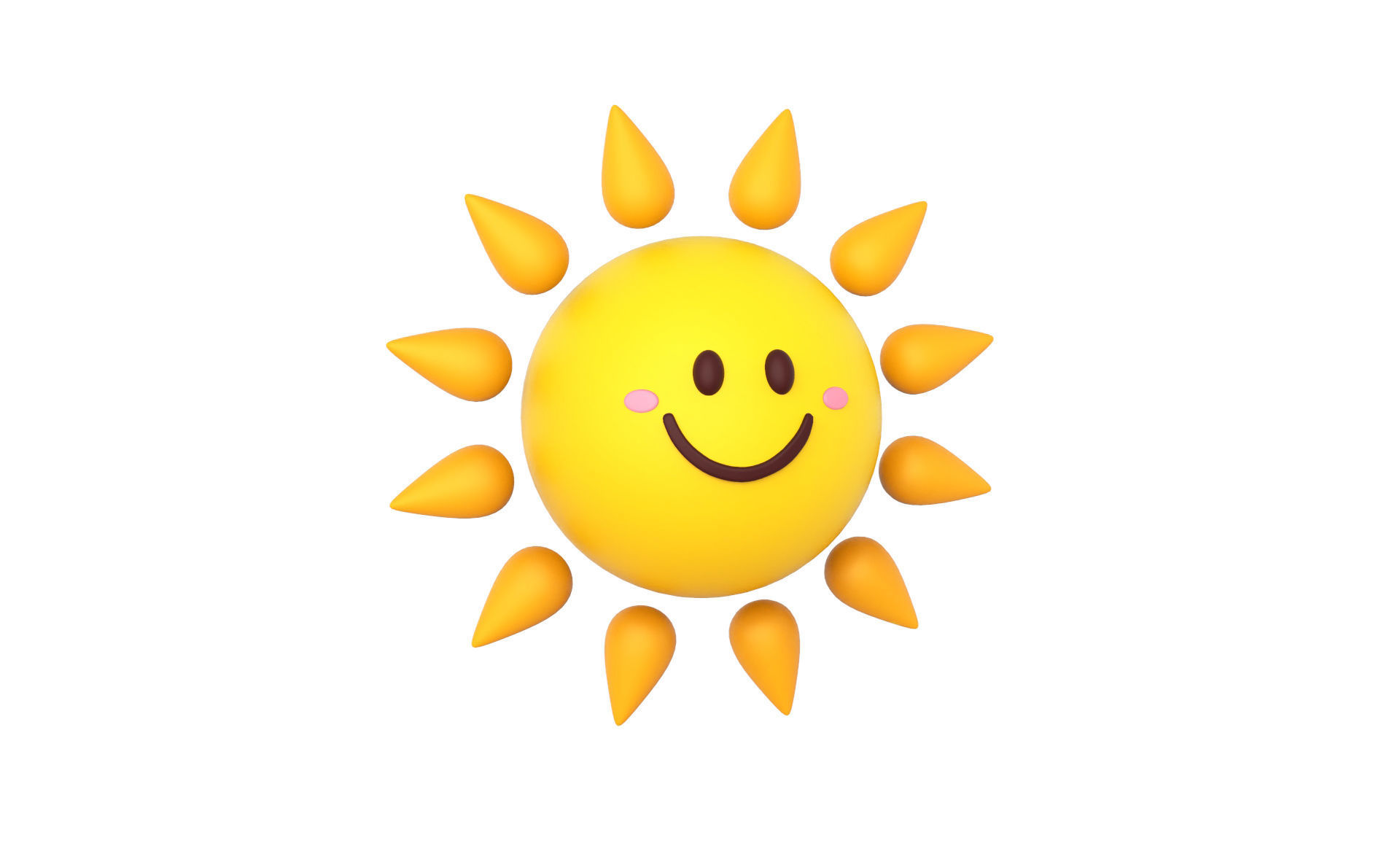 Prop88 Sun Low-poly 3D model_19