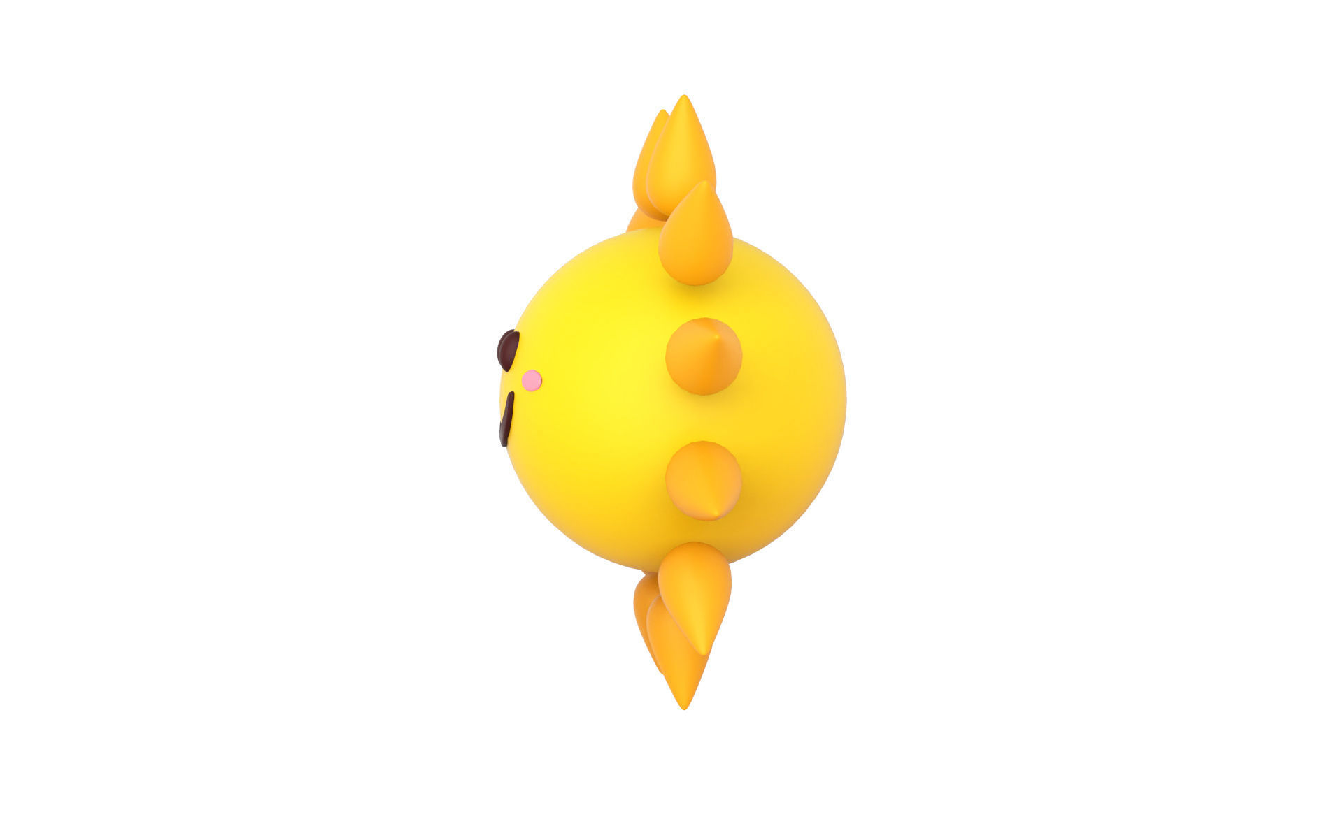 Prop88 Sun Low-poly 3D model_5