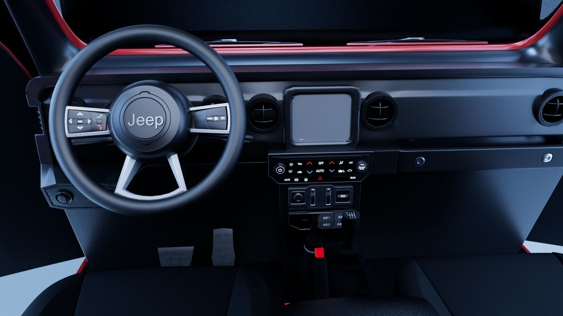 Jeep Gladiator 3D model_4