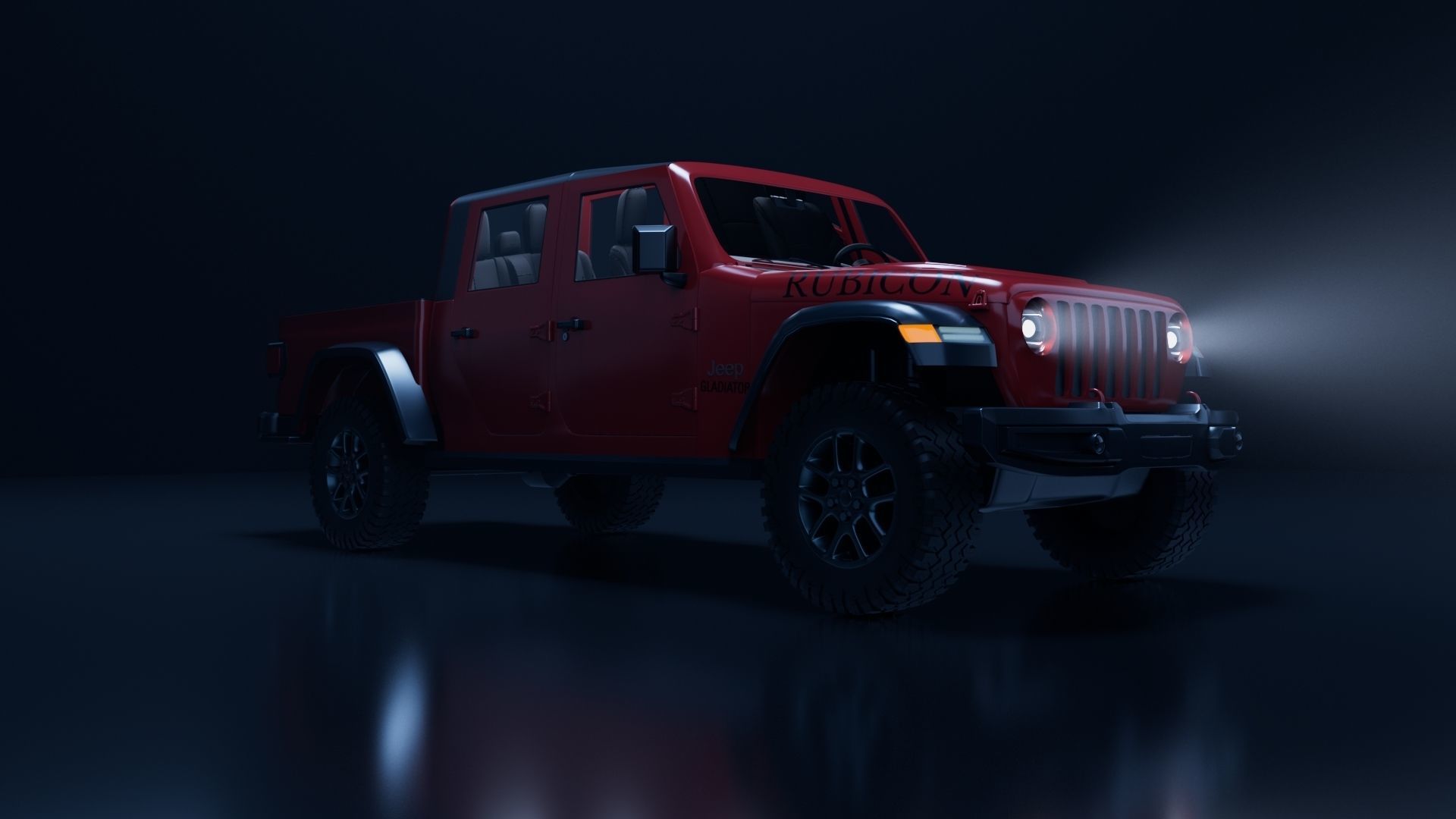 Jeep Gladiator 3D model_9