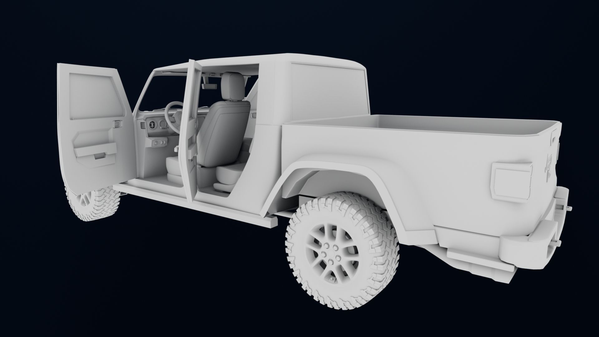 Jeep Gladiator 3D model_14