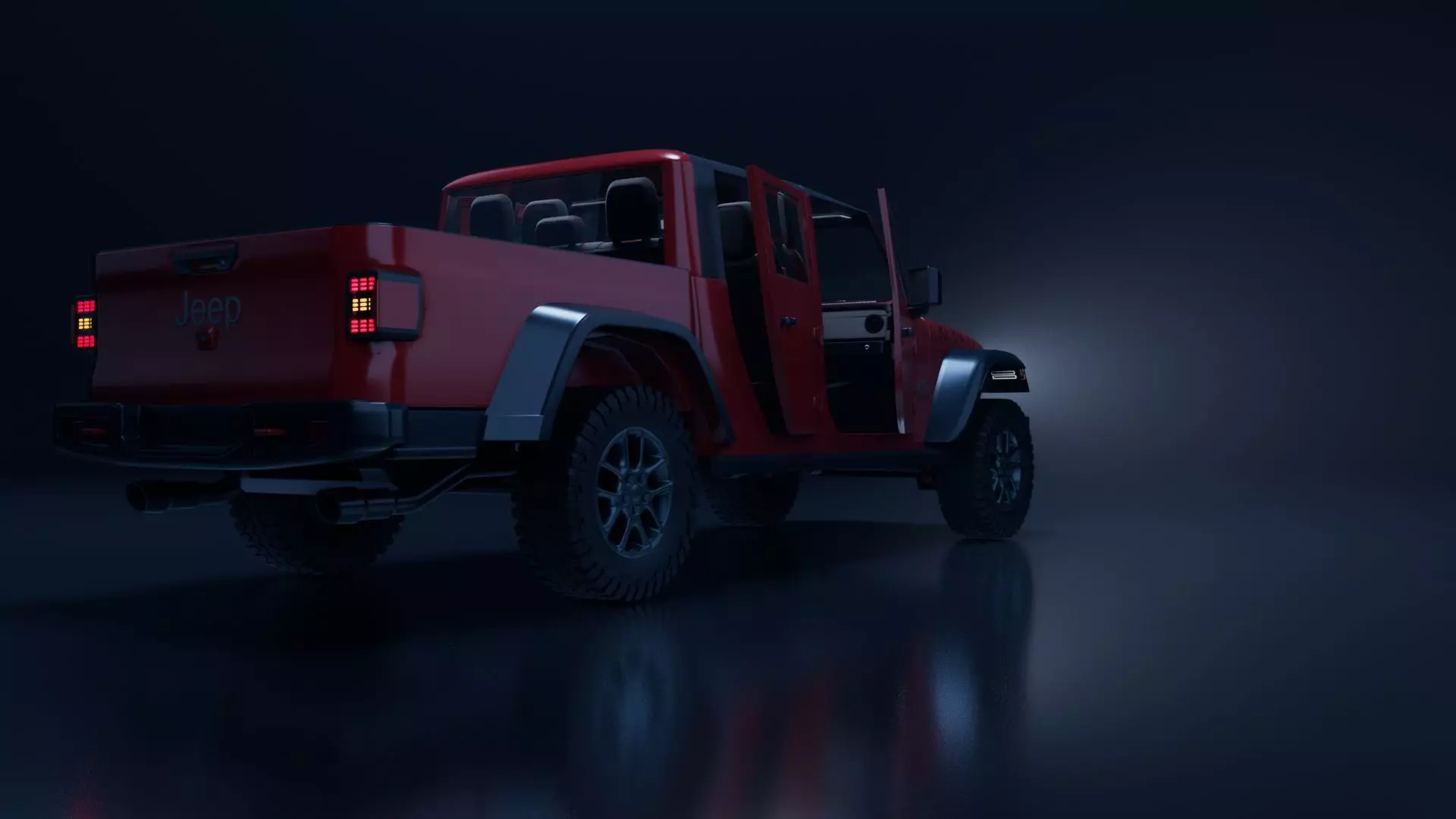 Jeep Gladiator 3D model_0