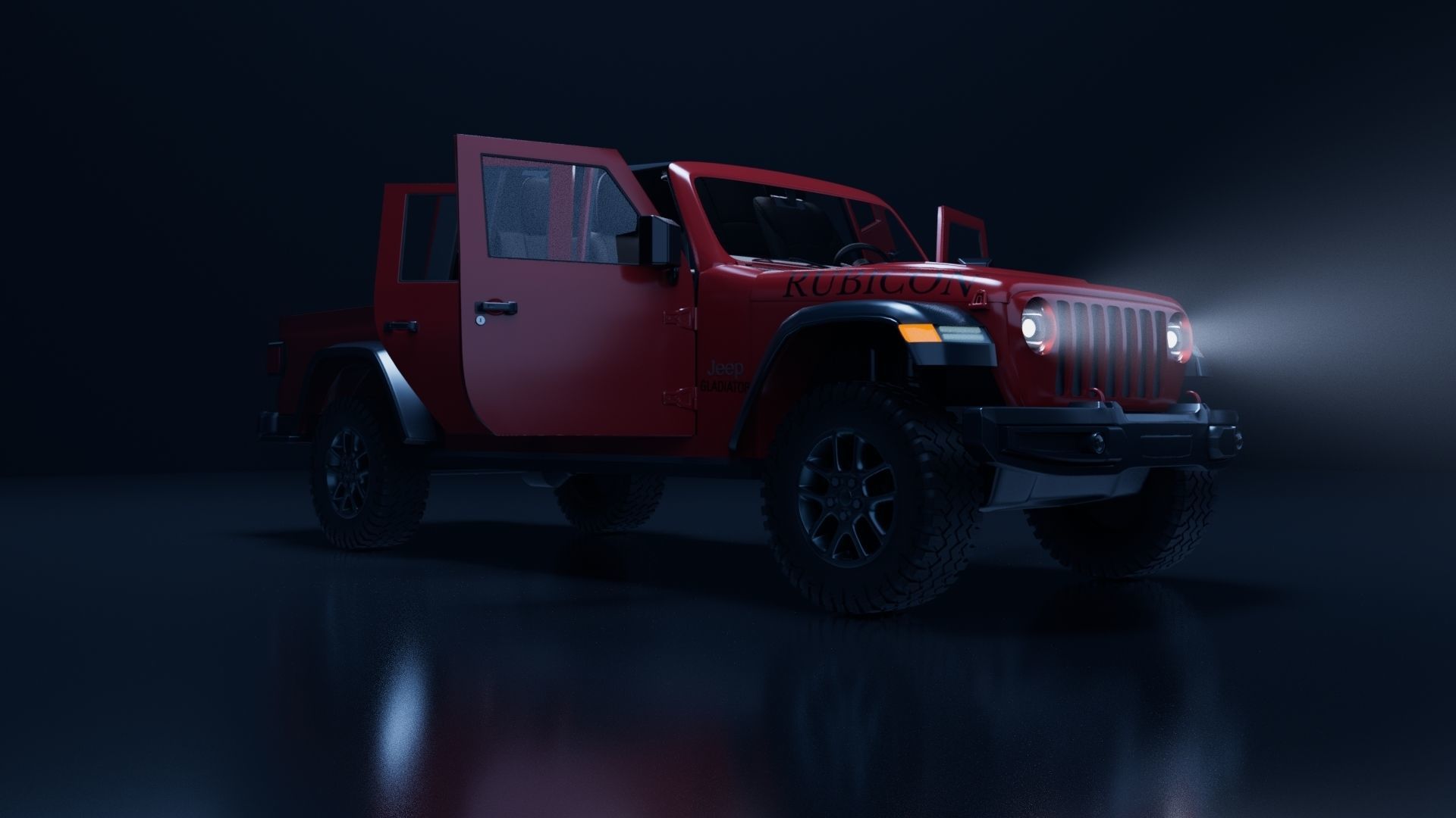 Jeep Gladiator 3D model_5