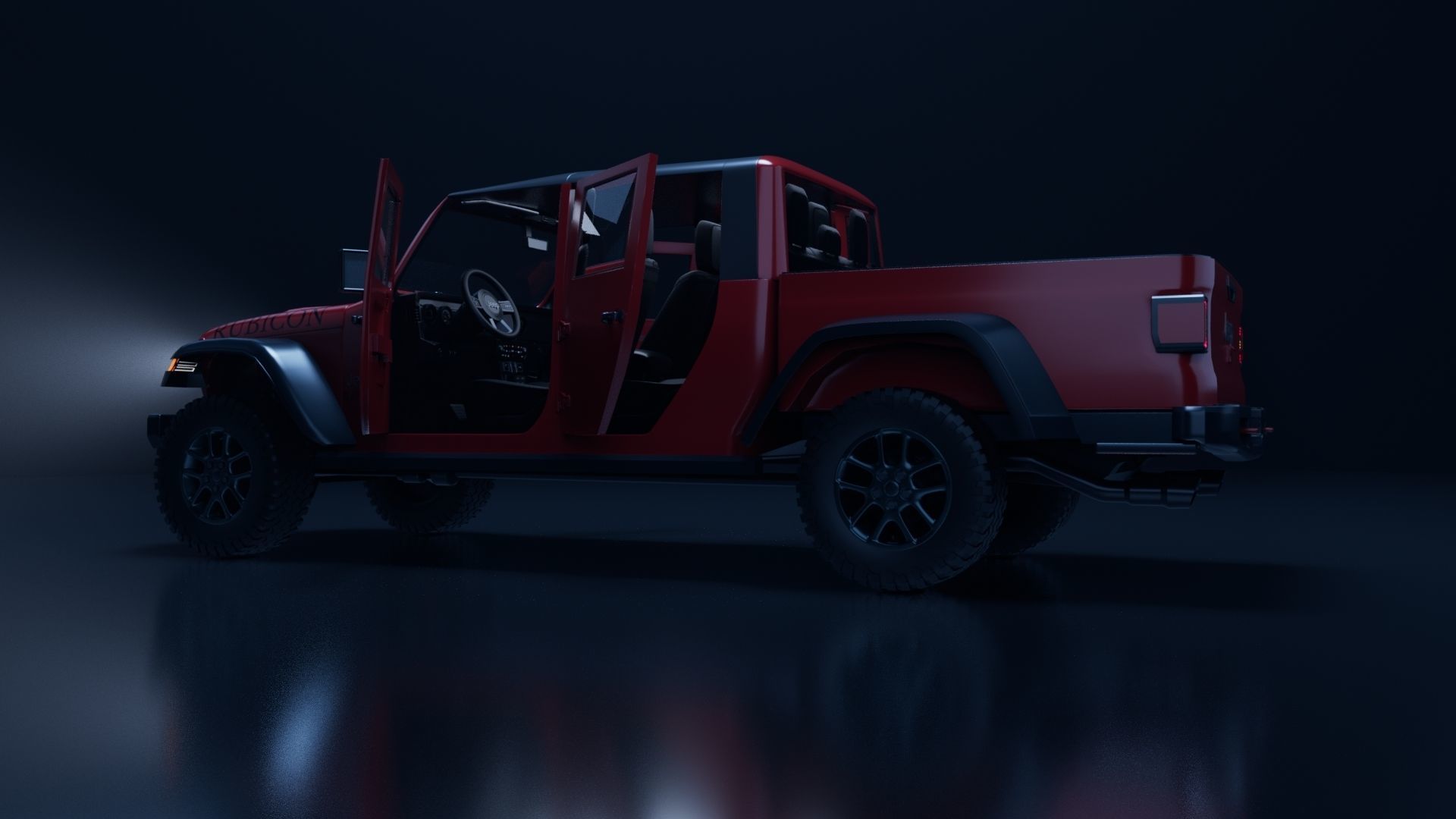 Jeep Gladiator 3D model_6