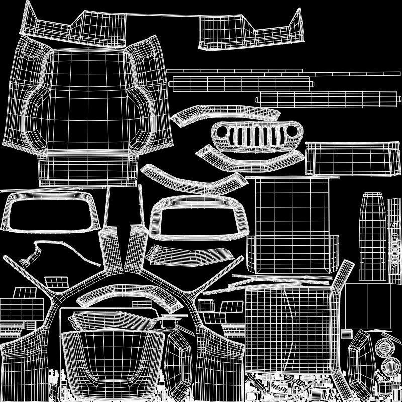 Jeep Gladiator 3D model_35