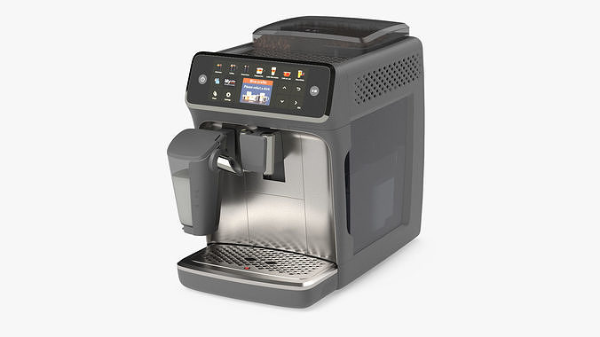 Automatic Espresso Machine Grey in Working Order 3D model 4