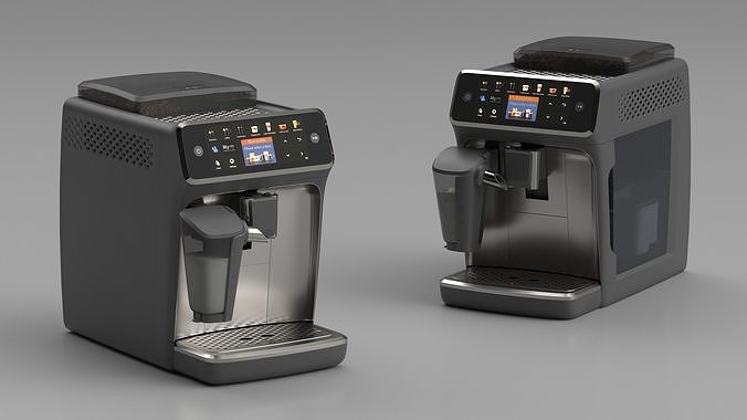 Automatic Espresso Machine Grey in Working Order 3D model 3