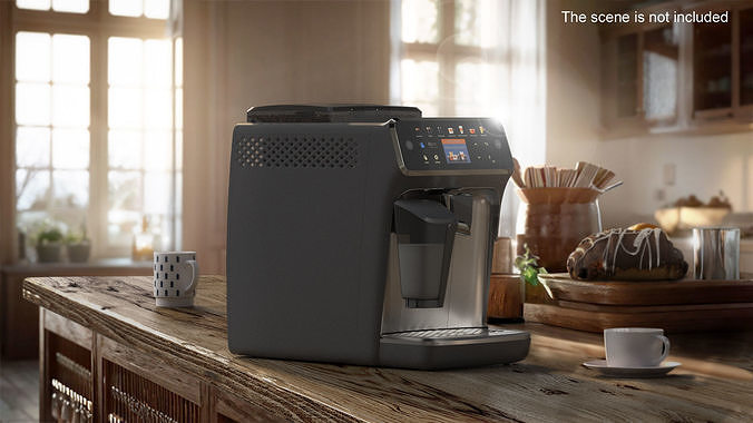 Automatic Espresso Machine Grey in Working Order 3D model 2