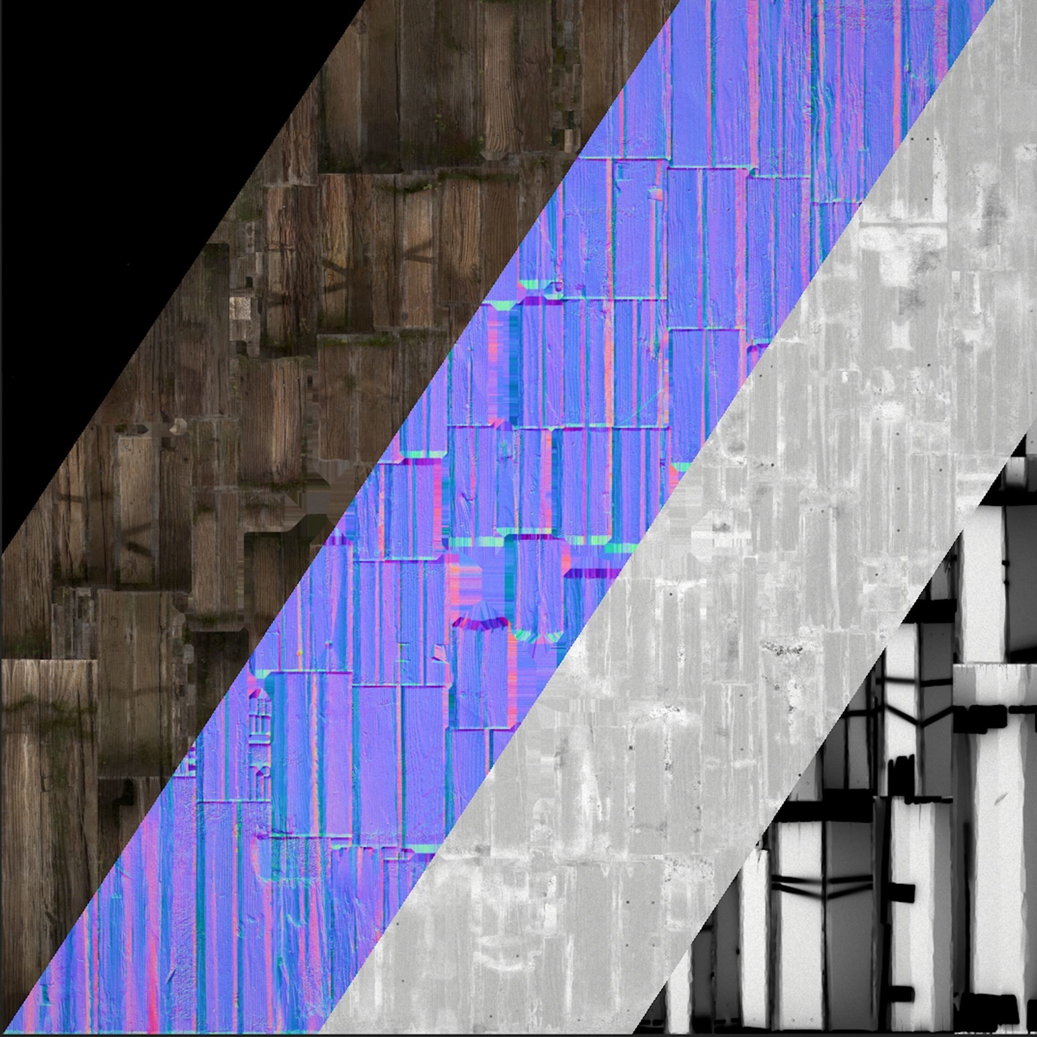 Medieval Wooden Mine and Excavator Ore Low-poly 3D model_39