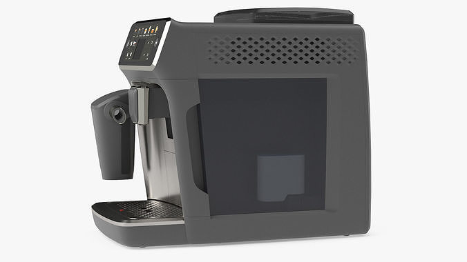 Automatic Espresso Machine Grey 3D model 5