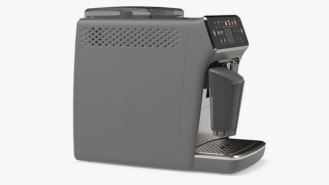 Automatic Espresso Machine Grey 3D model 6
