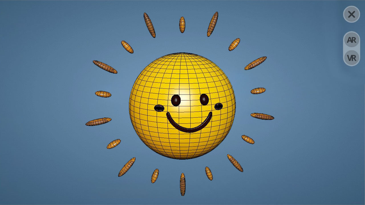 Prop89 Sun Low-poly 3D model_9