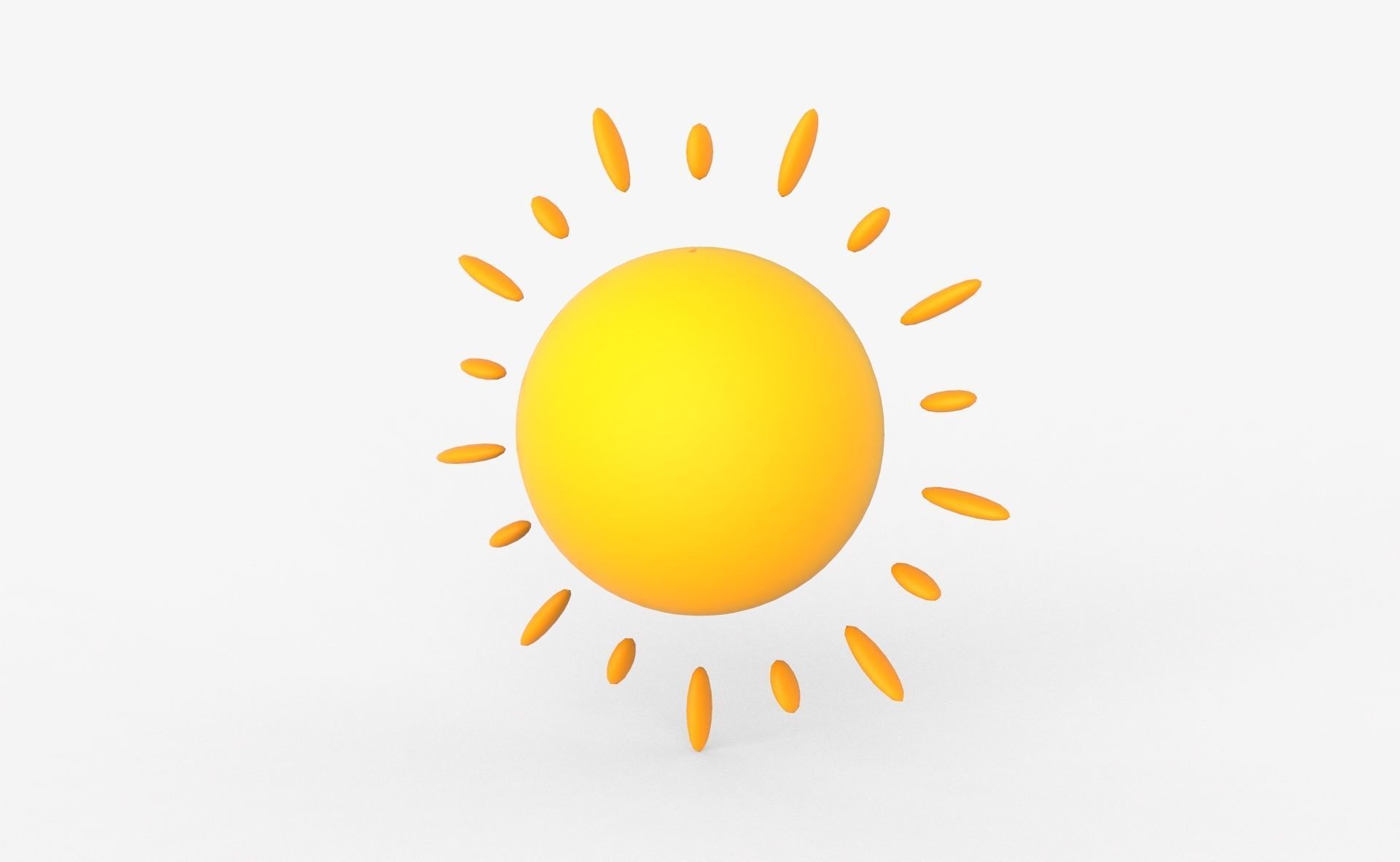 Prop89 Sun Low-poly 3D model_12