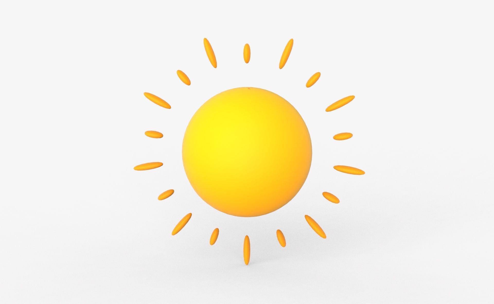 Prop89 Sun Low-poly 3D model_11