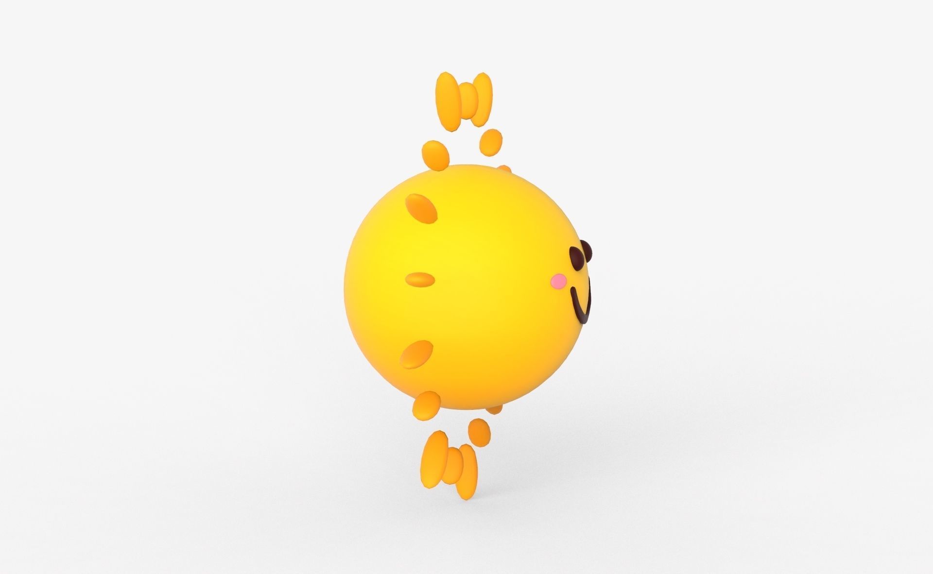 Prop89 Sun Low-poly 3D model_15