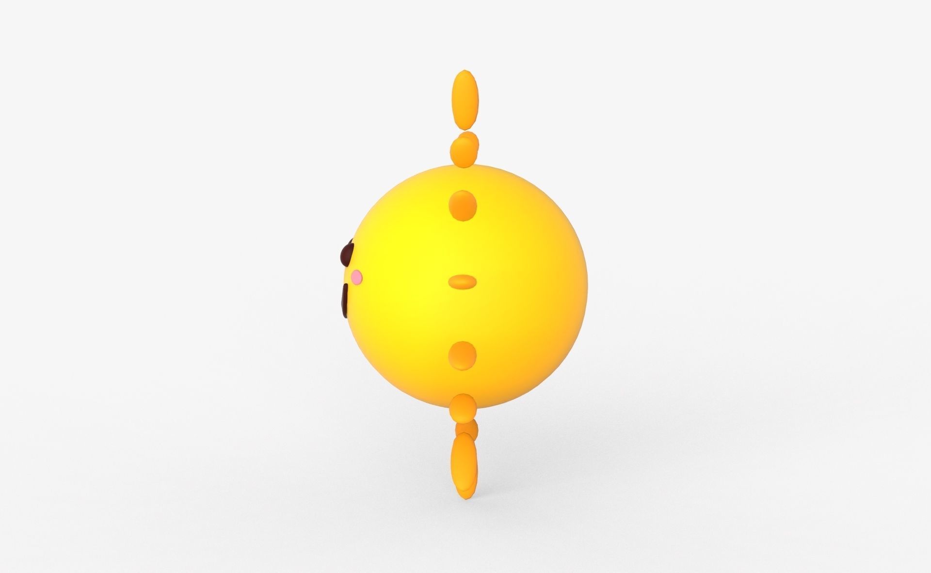 Prop89 Sun Low-poly 3D model_4