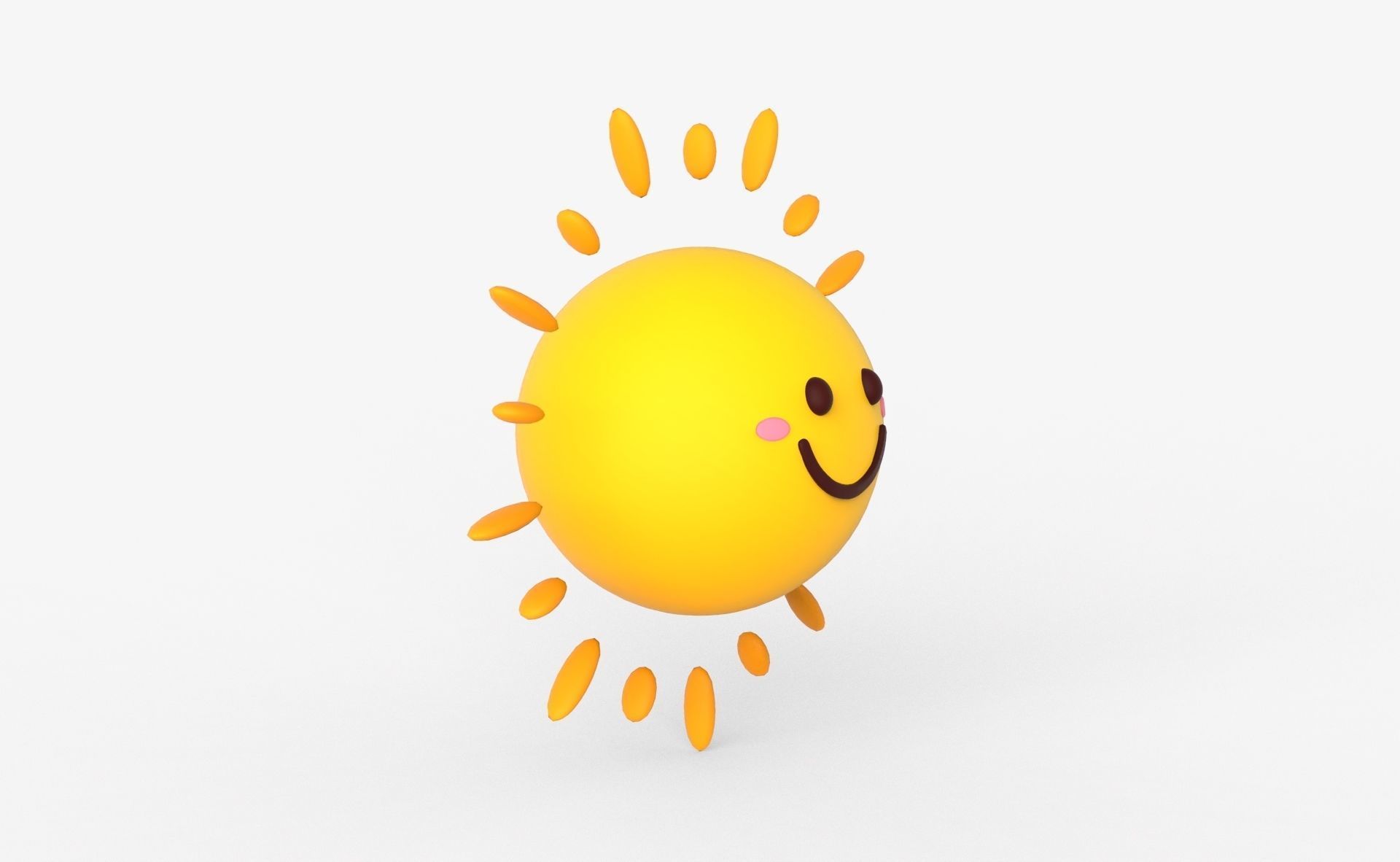 Prop89 Sun Low-poly 3D model_16