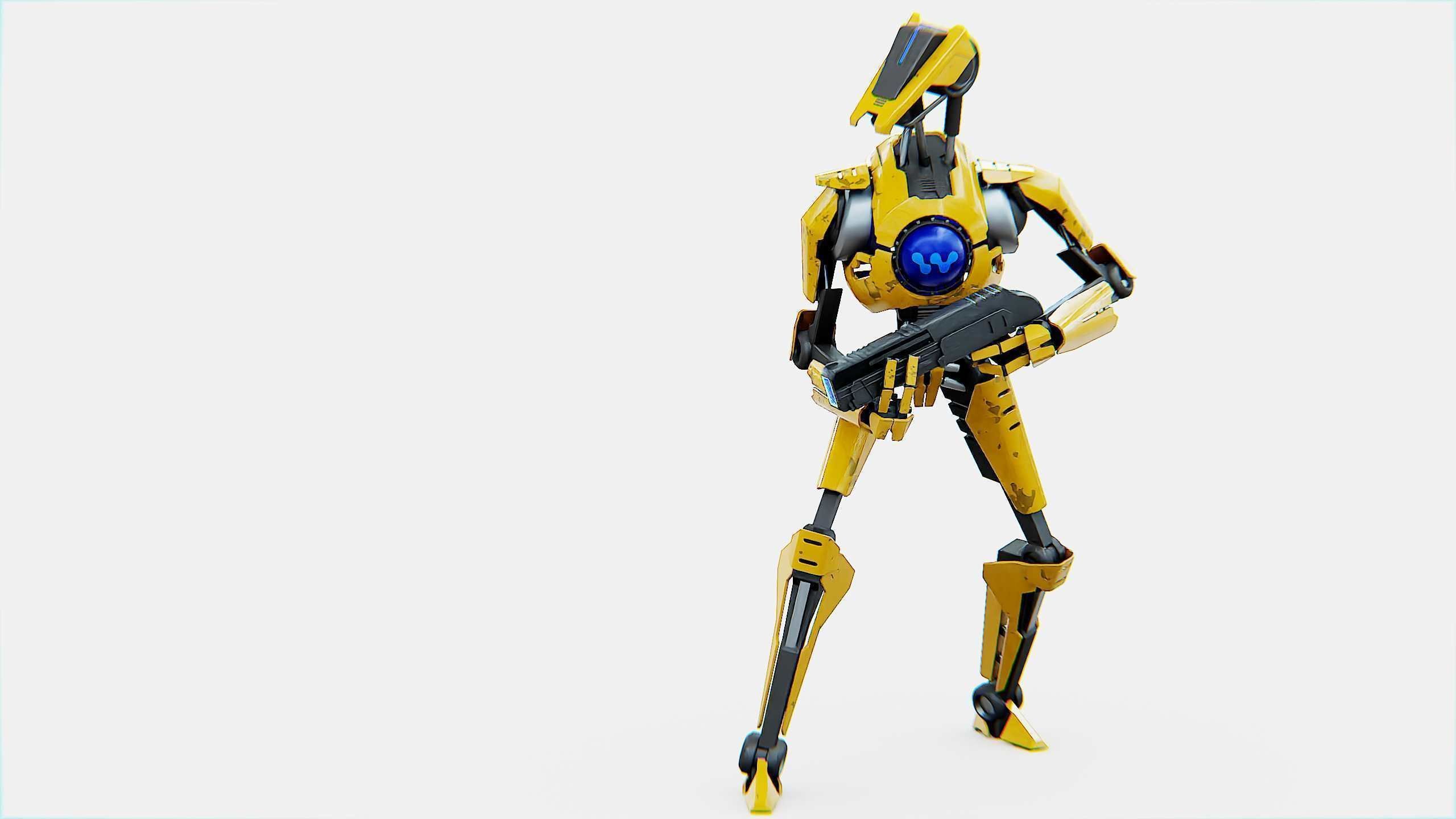 BATTLE DROID V-30  Rigged for Unreal Engine - Unity - MIXAMO  3D model_2