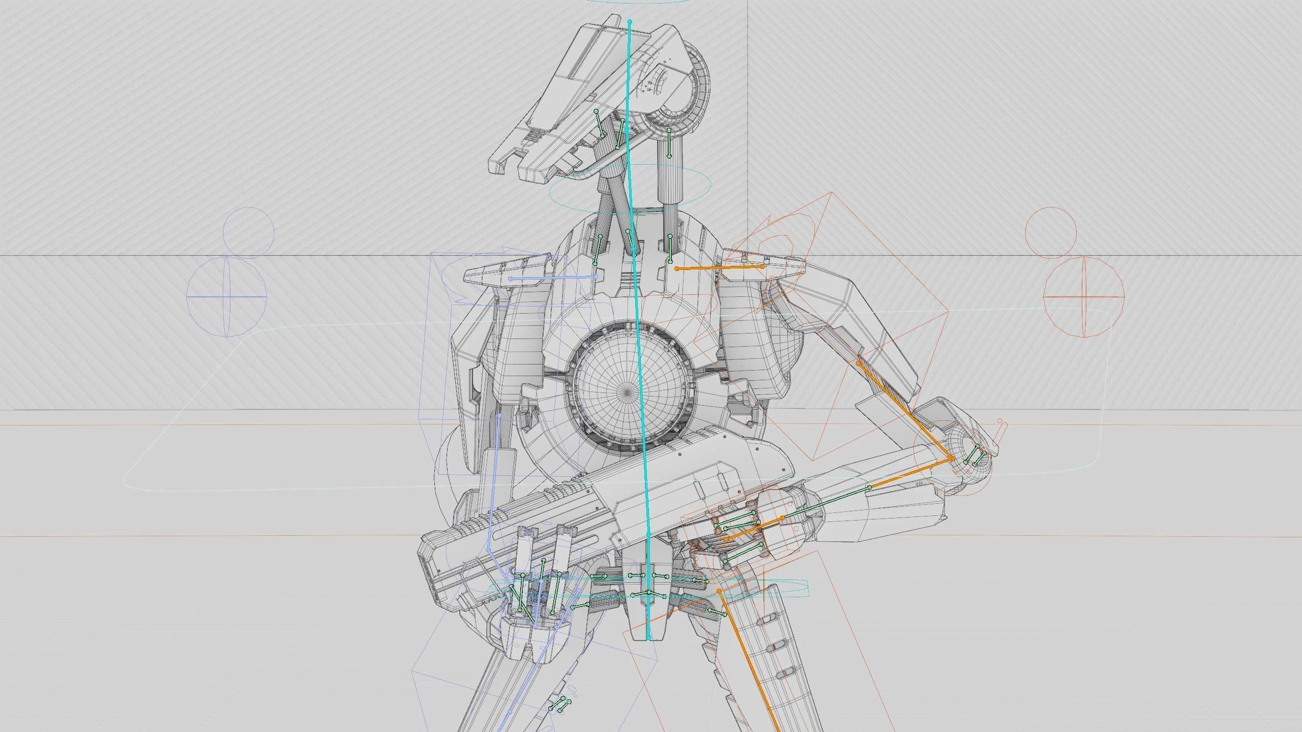 BATTLE DROID V-30  Rigged for Unreal Engine - Unity - MIXAMO  3D model_42
