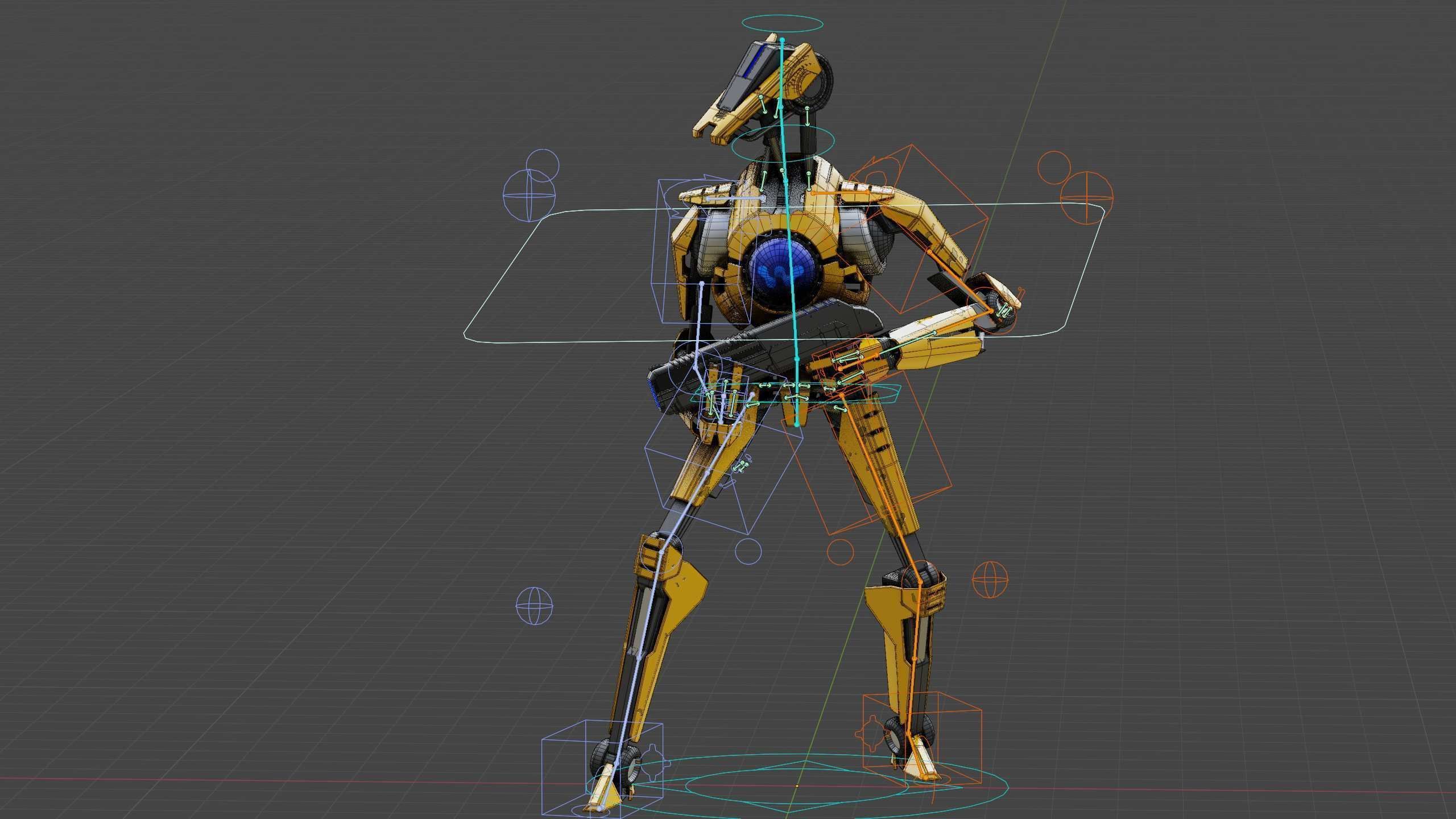 BATTLE DROID V-30  Rigged for Unreal Engine - Unity - MIXAMO  3D model_37