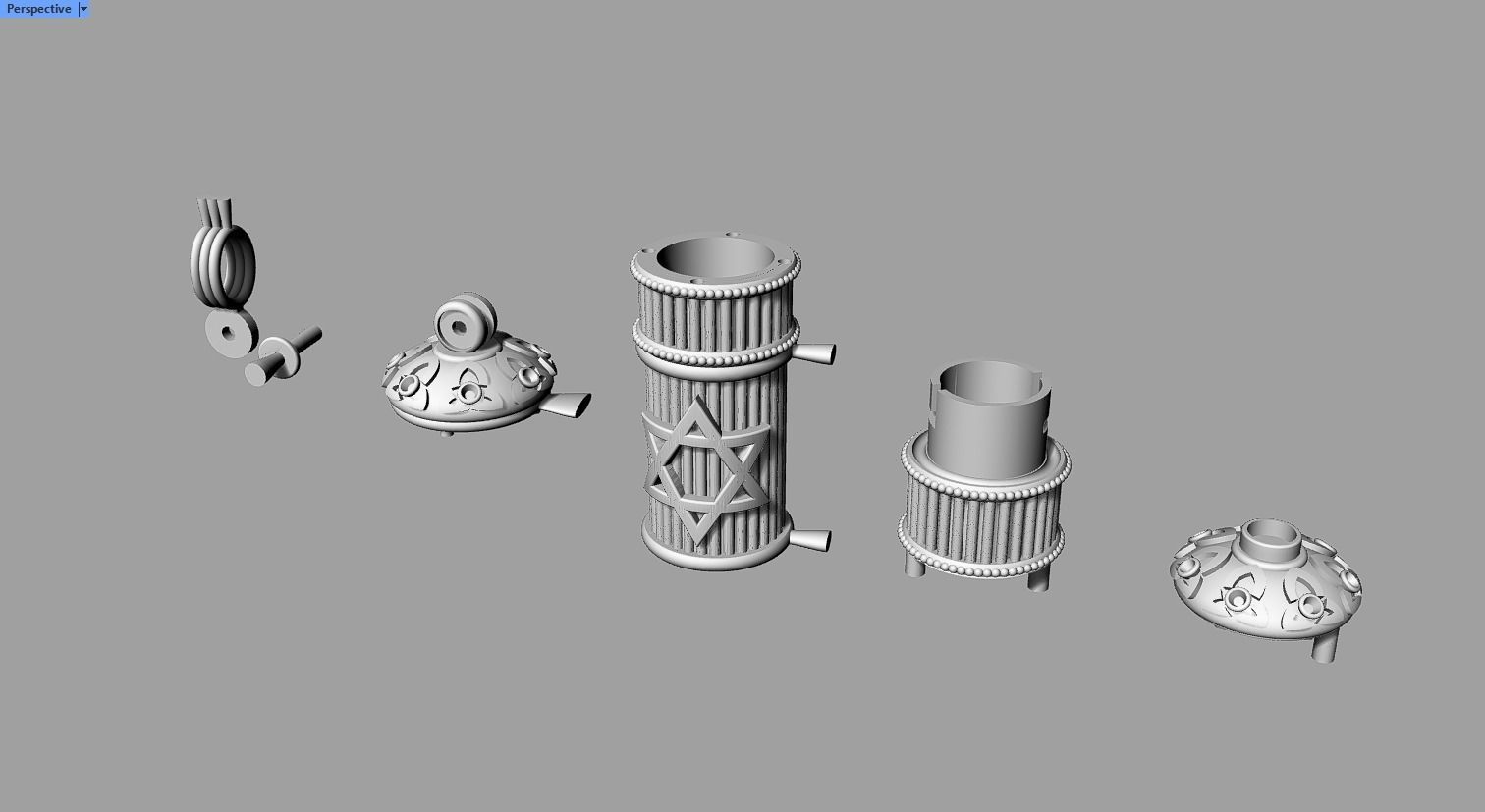 MEZUZA neckless printable 3D model  3D print model_6