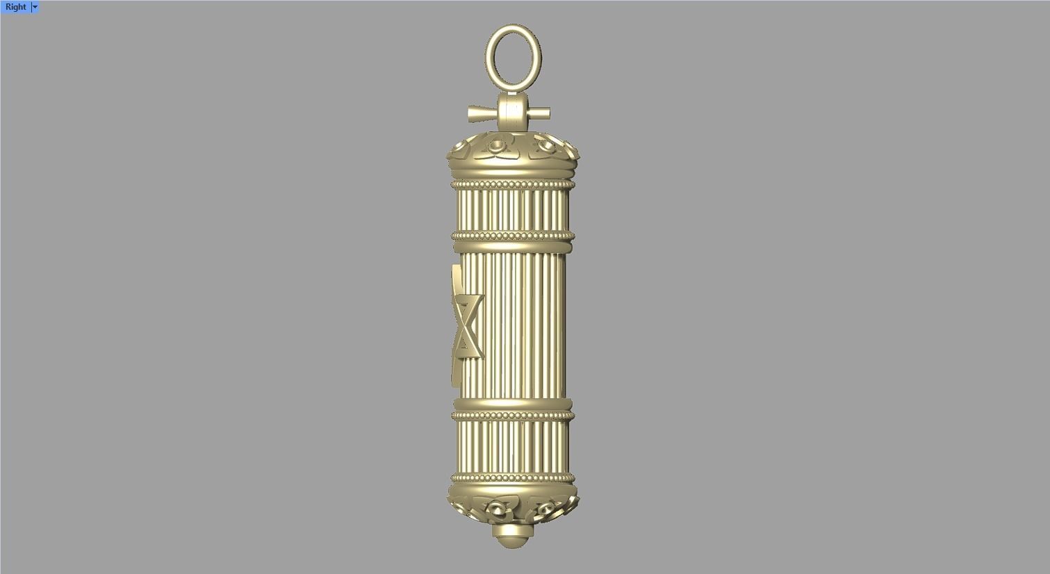 MEZUZA neckless printable 3D model  3D print model_2