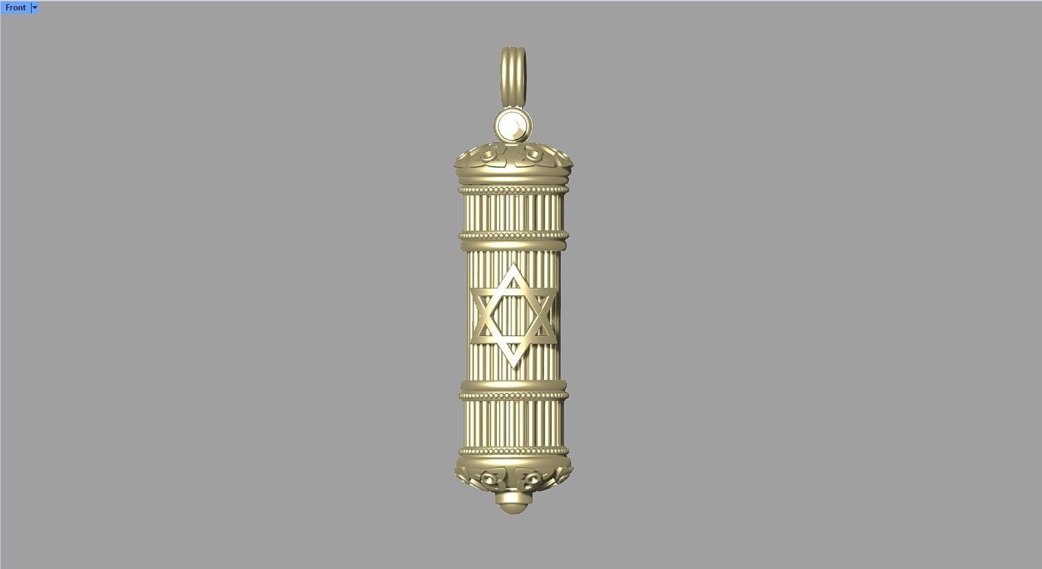 MEZUZA neckless printable 3D model  3D print model_1