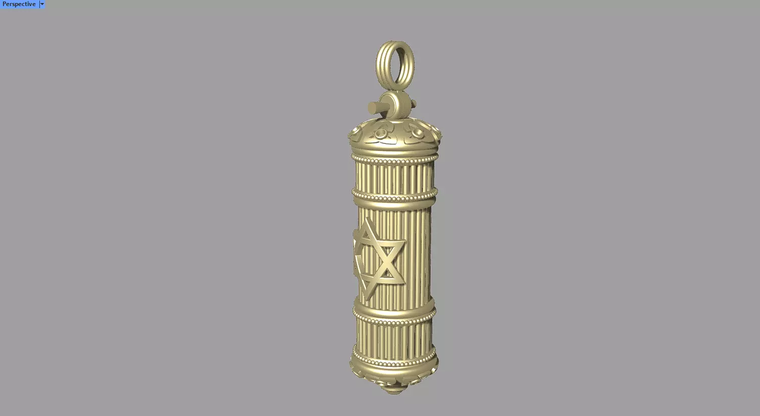 MEZUZA neckless printable 3D model  3D print model_0