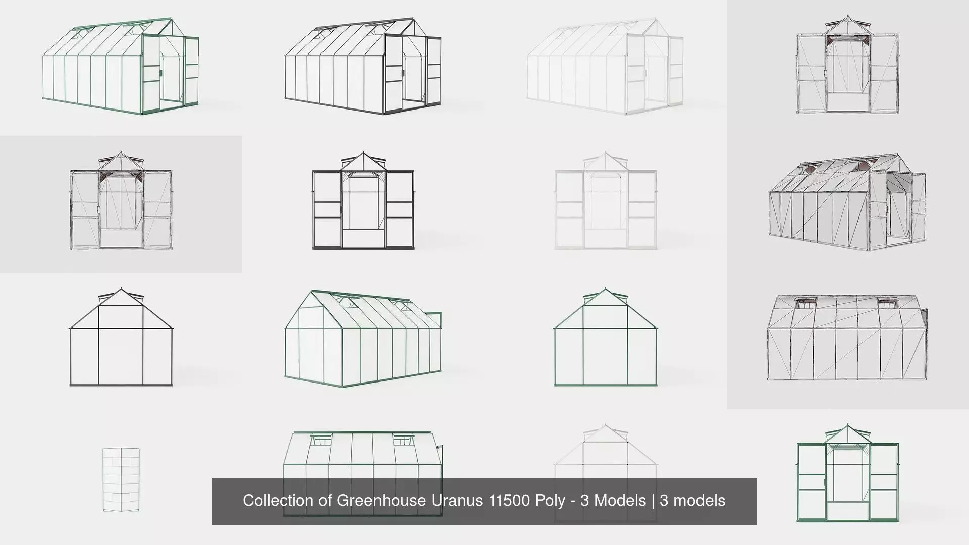 Collection of Greenhouse Uranus 11500 Poly - 3 Models _0