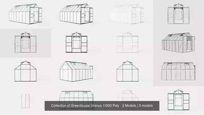 Collection of Greenhouse Uranus 11500 Poly - 3 Models 