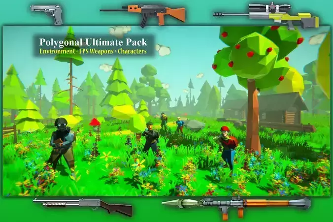 Polygonal - Low Poly Ultimate Pack