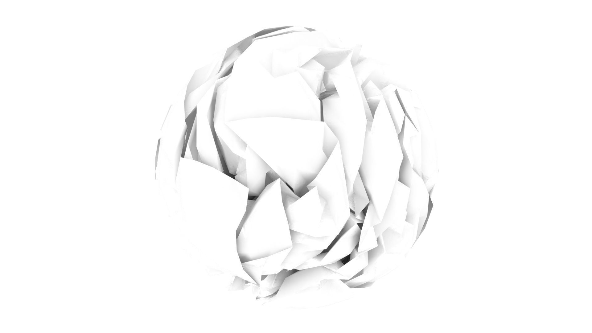 Crumpled Paper 3D model_10