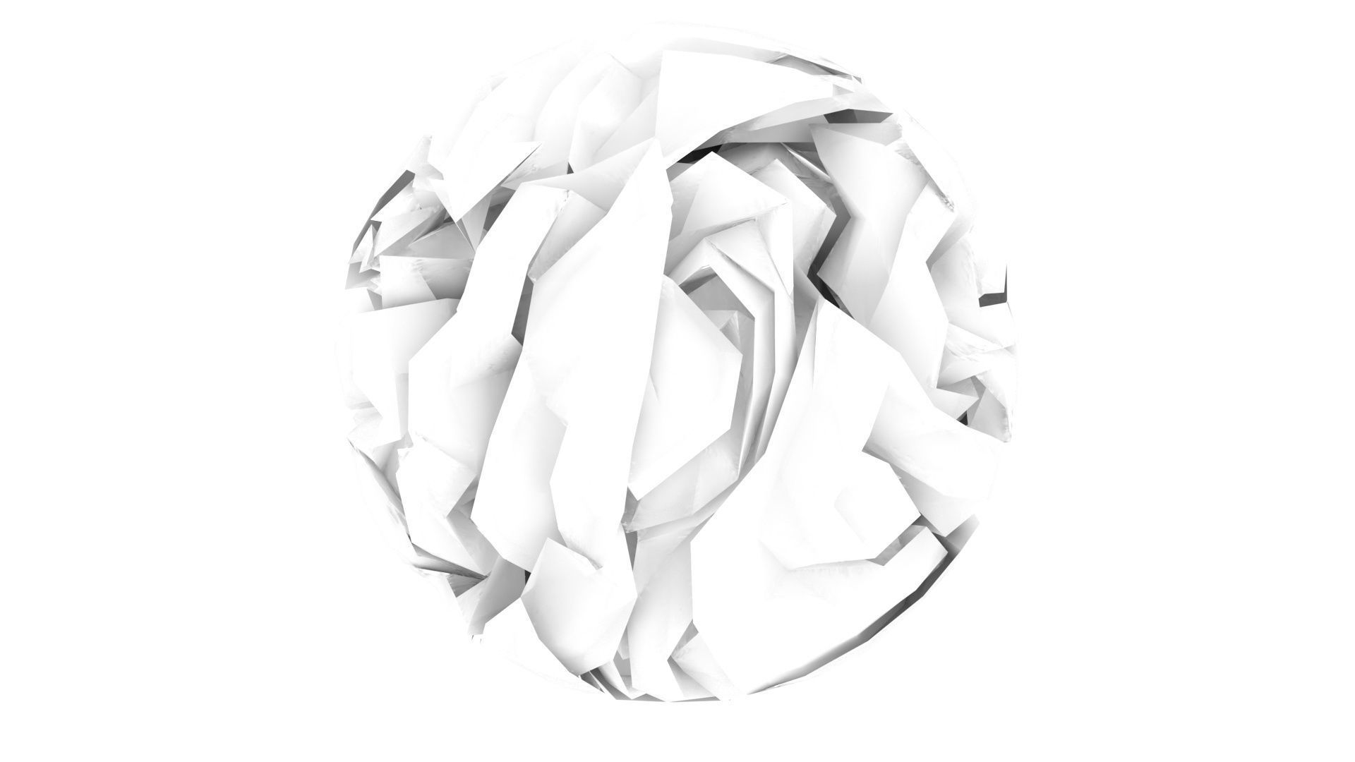 Crumpled Paper 3D model_1