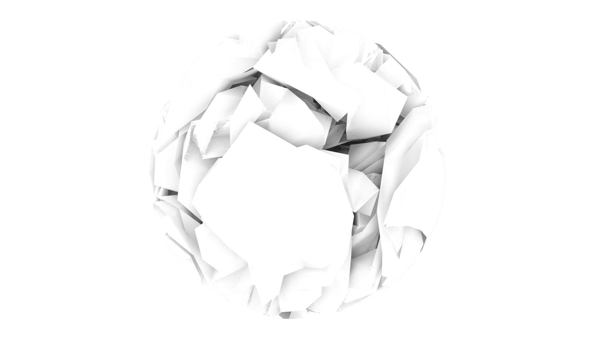 Crumpled Paper 3D model_4