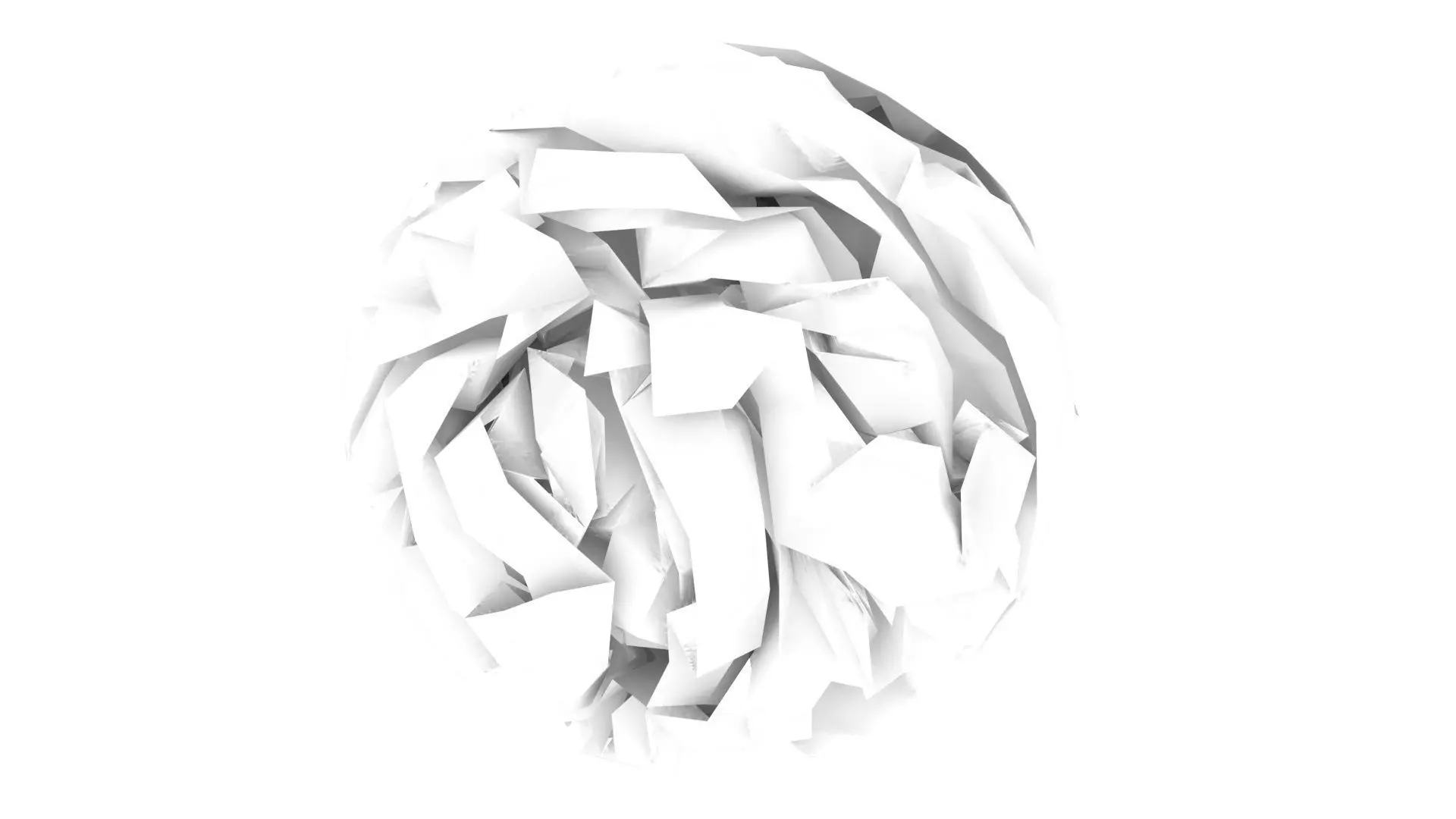 Crumpled Paper 3D model_0